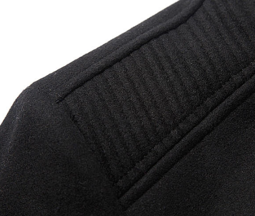 Abrigo Polar Tipo Trench Tejido Largo Medio para Hombre - Image 12
