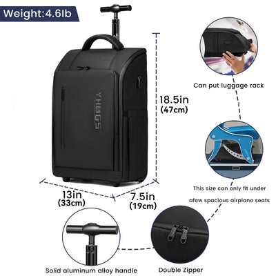 Mochila Trolley Viajero Ultra Ligera con Asa Telescópica