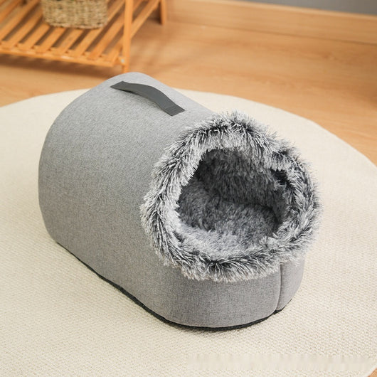 Nido Térmico Portátil para Mascotas - Cama Acolchada Cerrada y Cálida - Image 3