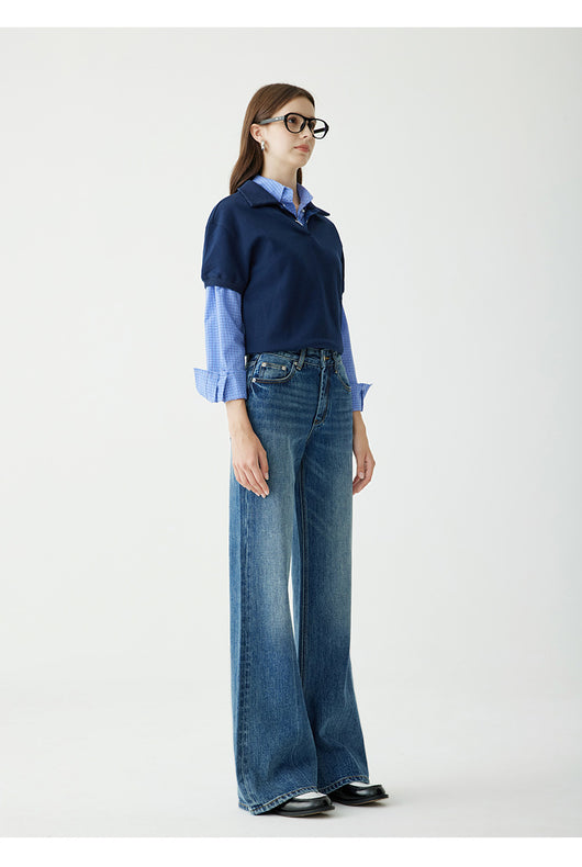 Jeans Rectos Cintura Alta Mujer Otoño Stretch - Image 23