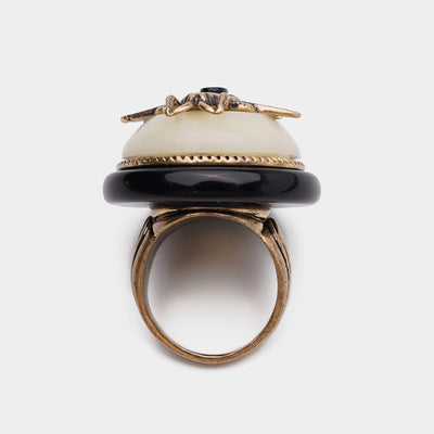 Anillo Vintage de Ágata Natural con Abeja para Hombre y Mujer - Image 14