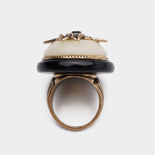 Anillo Vintage de Ágata Natural con Abeja para Hombre y Mujer - Image 14