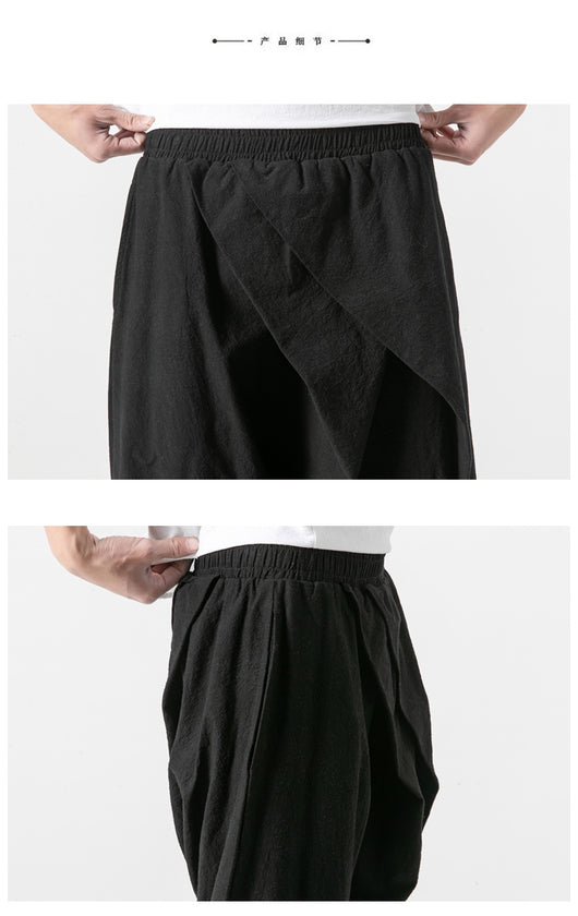 Pantalones Cortos Cargo Holgados para Hombre con Cintura Elástica Bajo la Rodilla - Image 13