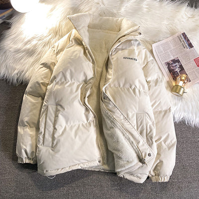 Abrigo Acolchado Estilo Hong Kong con Forro Polar - Chaqueta Suelta de Algodón - Image 3