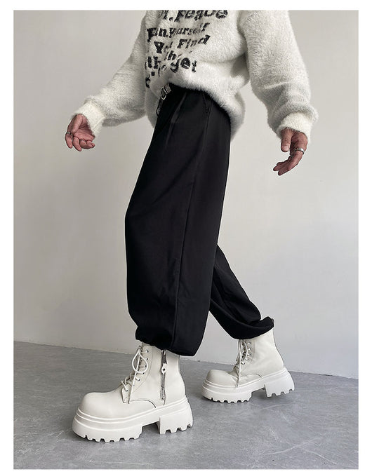 Botas Martin de Cuero para Otoño e Invierno - Zapatos Altos Forrados en Felpa para Hombre - Image 22