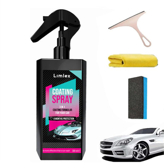 Recubrimiento Protector de Cera para Auto en Spray de Secado Rápido