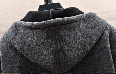 Cardigan Hoodie Acolchado de Terciopelo para Hombre - Image 7