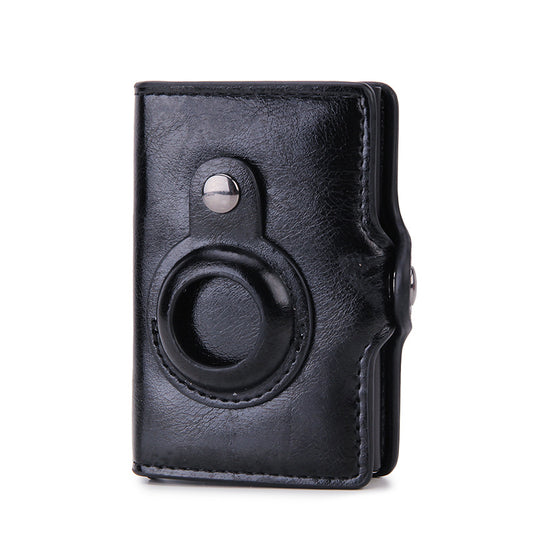 Cartera Compacta Multifuncional para Hombre - Billetera Minimalista con Soporte de Tarjetas