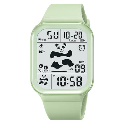 Reloj Deportivo Panda Cuadrado Unisex Resistente al Agua con Múltiples Funciones - Image 8