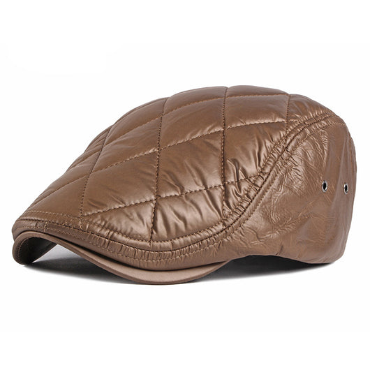 Boina Retro Británica de Algodón con Forro de Terciopelo - Image 3
