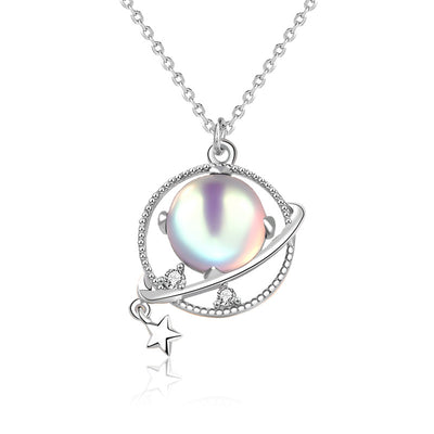 Collar de Plata Esterlina 925 Planeta de Sueños para Mujer - Image 8