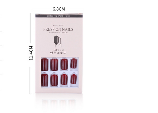 Uñas Postizas de Color Puro - Parches de Nail Art Profesional - Image 3