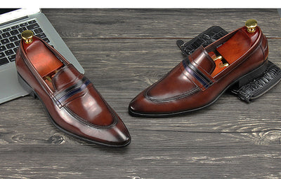 Zapatos de Cuero para Hombre Mocasines Elegantes - Image 12