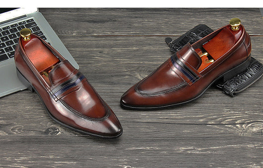 Zapatos de Cuero para Hombre Mocasines Elegantes - Image 12