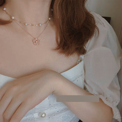 Collar de Perla en Oro 14K - Cadena Delicada para Escote