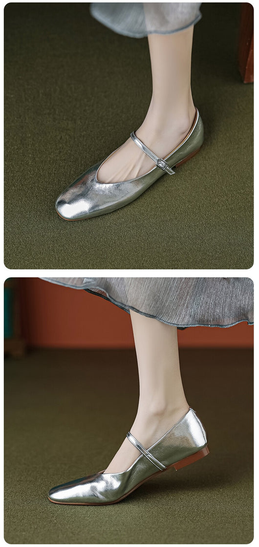 Zapatos Mary Jane Planos Cómodos de Punta Redonda para Mujer - Image 14