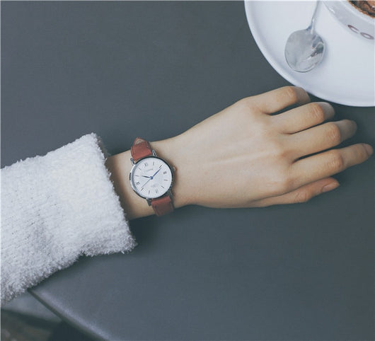 Reloj de Cuarzo Retro Artístico Coreano para Parejas - Image 17