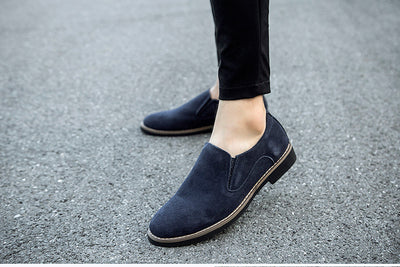 Zapatos Casuales de Cuero para Hombre con Punta Redonda Acolchada - Image 3