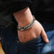 Brazalete de Acero Titanio con Doble Cierre de Seguridad