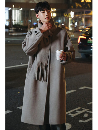 Abrigo de Lana Hombre Estilo Británico Clásico - Otoño e Invierno - Image 4