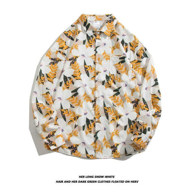 Camisa Retro Holgada Estilo Hong Kong con Estampado de Manga Larga para Hombre - Image 19