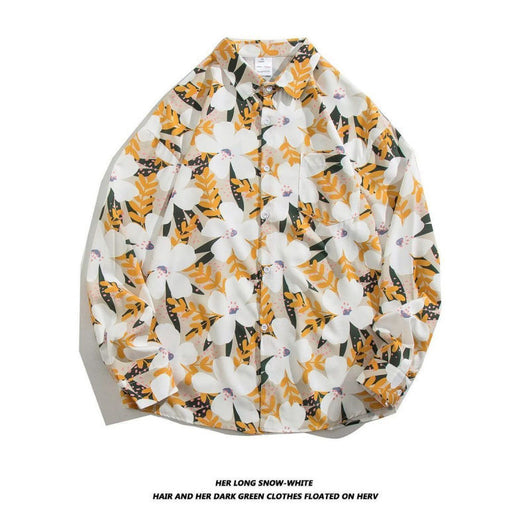 Camisa Retro Holgada Estilo Hong Kong con Estampado de Manga Larga para Hombre - Image 19
