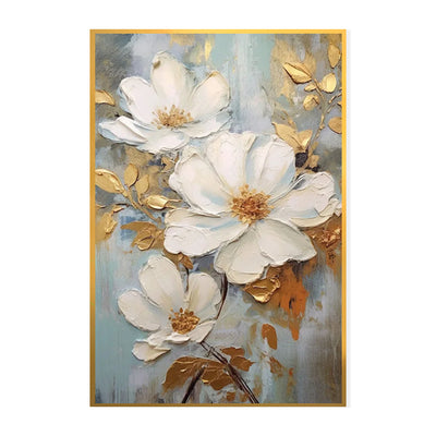 Cuadro Abstracto Flor de Loto en Lienzo 3D - Pintura al Óleo Hecha a Mano para Decoración del Hogar - Image 5