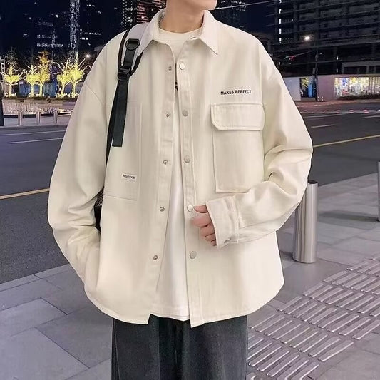Cardigan Oversized Suelto de Manga Larga para Hombre - Image 2