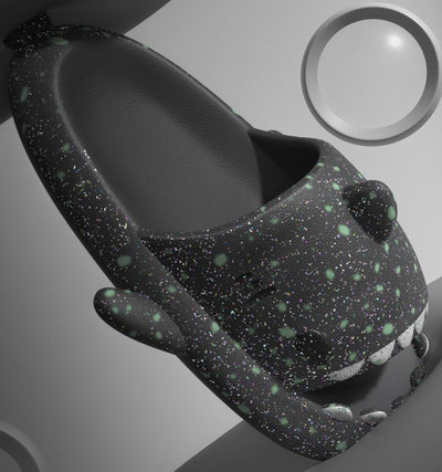 Pantuflas Tiburón con Luz Nocturna Diseño Noche Estrellada - Zapatillas de Casa para Parejas - Image 21