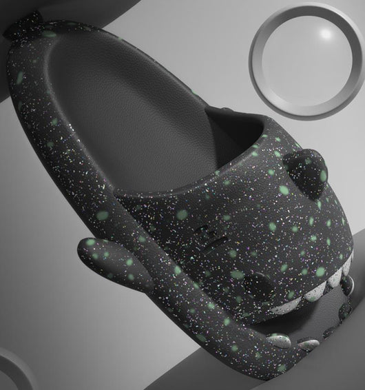 Pantuflas Tiburón con Luz Nocturna Diseño Noche Estrellada - Zapatillas de Casa para Parejas - Image 21