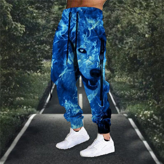 Pantalones Harem Deportivos con Cintura Elástica y Estampado Animal 3D - Image 7