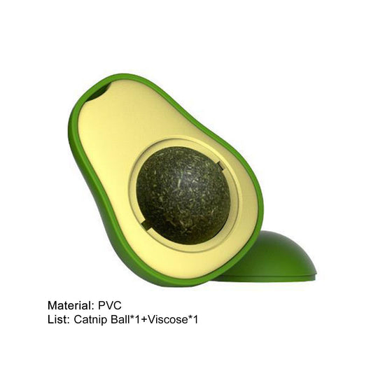 Juguete Interactivo de Aguacate con Catnip para Limpieza Dental Felina - Image 9