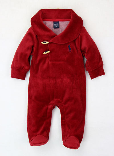 Pijama de Terciopelo para Bebé con Pie Integrado - Image 2