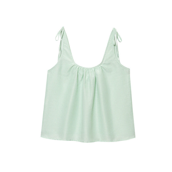 Blusa Suelta con Tirantes y Lunares - Colección Verano
