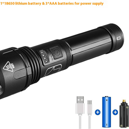 Linterna LED Recargable de Alto Rendimiento con Enfoque Ajustable para Exteriores - Image 13