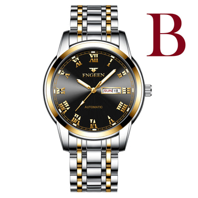 Reloj de Moda para Hombre con Banda de Acero Inoxidable y Esfera Luminosa - Image 3