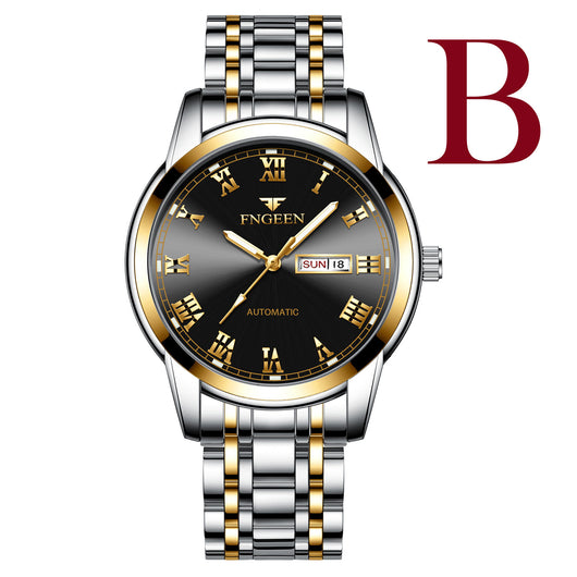 Reloj de Moda para Hombre con Banda de Acero Inoxidable y Esfera Luminosa - Image 3