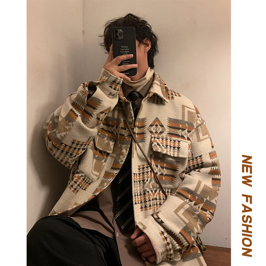 Abrigo de Lana Oversized para Hombre - Chaqueta Casual Holgada - Image 2