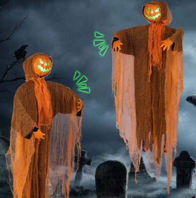 Decoraciones Halloween: Fantasmas y Calabazas Luminosas para Fiestas - Image 12
