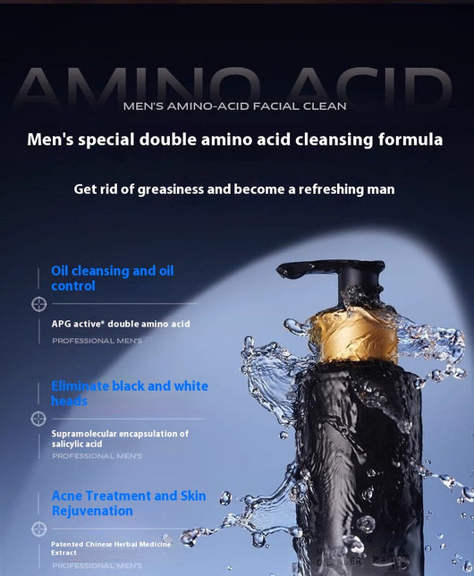 Limpiador Facial Antibacterial Regulador de Grasa y Eliminador de Puntos Negros para Hombres - Image 10