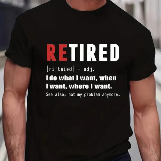 Playera Clásica para Hombre con Diseño Estampado de Manga Corta
