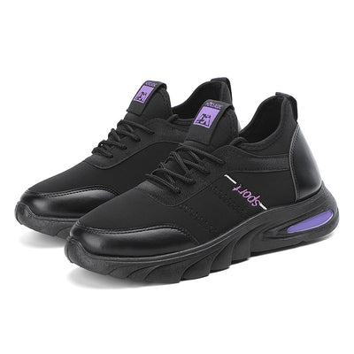 Zapatos Casuales de Viscosa con Punta Redonda y Cordones en Negro - Image 11