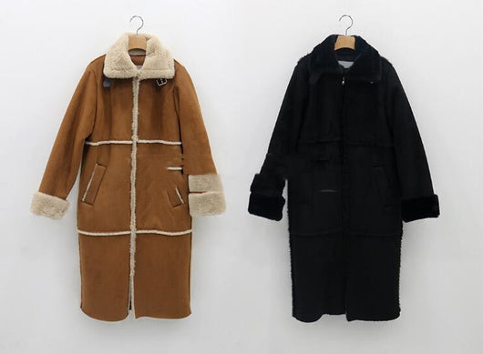 Abrigo de Lana de Cordero Oversize Elegante para Invierno - Image 7