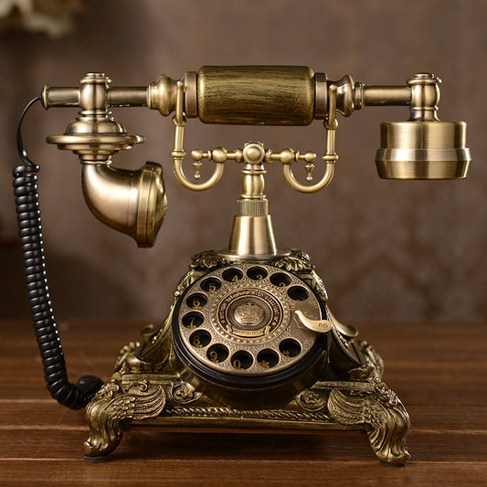 Teléfono Retro Europeo de Disco Giratorio - Diseño Vintage