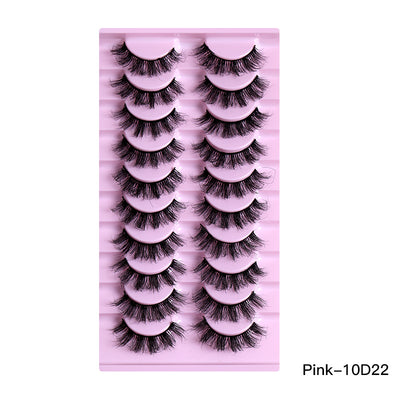 10 Pares de Pestañas Rizadas Naturales Voluminosas - Image 5