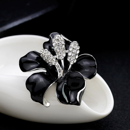 Broche Vintage Rosa Floral Elegante - Image 4