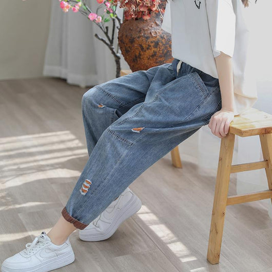 Jeans Rotos de Moda para Mujer - Corte Capri Verano - Image 5