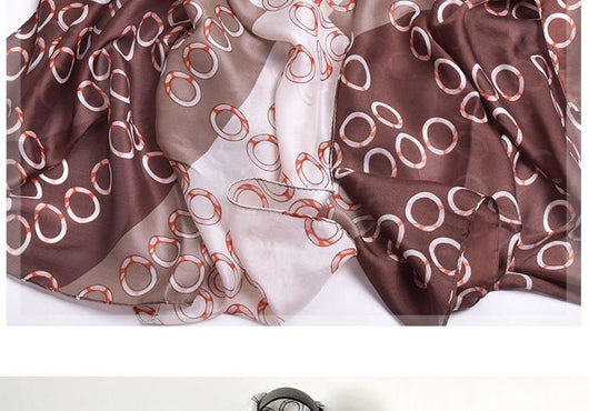 Pashmina Elegante Estilo Occidental - Bufanda Fina de Seda para Invierno - Image 9