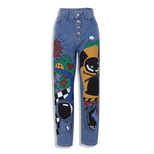 Pantalones Harem Estampado Caricatura para Mujer - Image 9