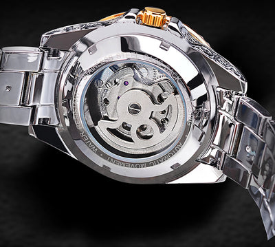 Reloj Mecánico Tourbillon Esqueleto Lujo para Hombre - Image 3